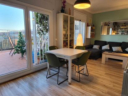 Dining room of Attic for sale in  Barcelona Capital  with Air Conditioner, Heating and Parquet flooring