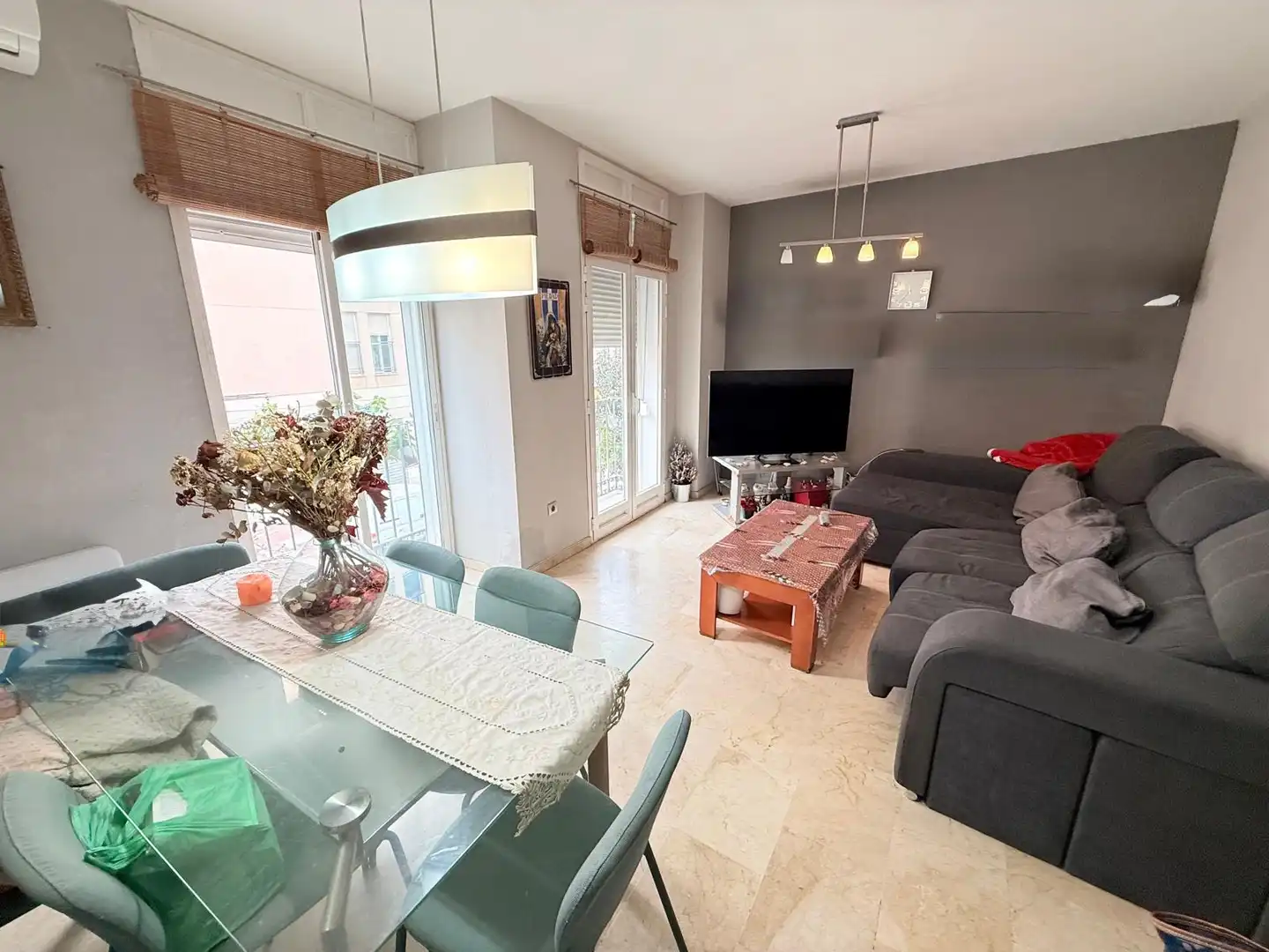 Sala de estar de Piso en venta en Málaga con Aire acondicionado y Amueblado