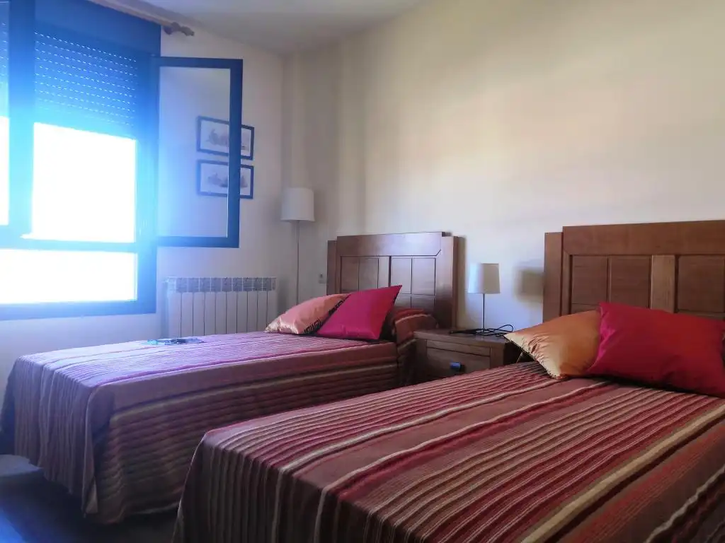 Bedroom of Flat for sale in La Puebla de Castro  with Heating, Parquet flooring and Terrace