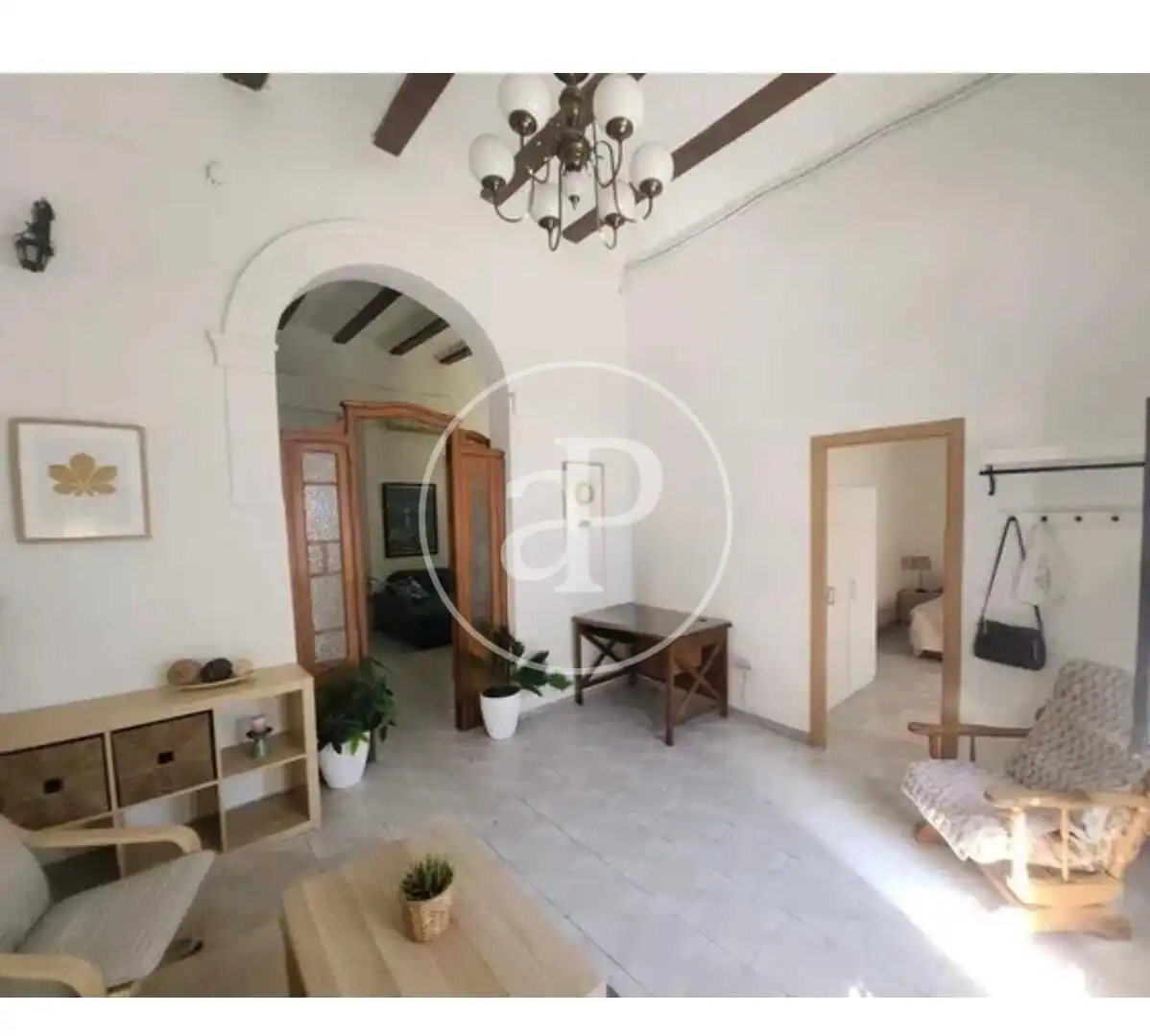 Sala d'estar de Pis de lloguer en Valencia amb Aire condicionat, Calefacció i Terrassa