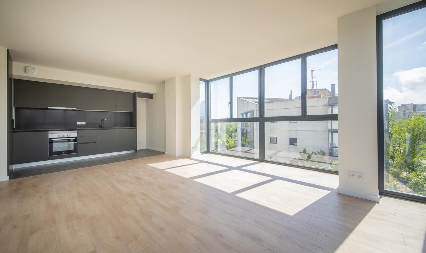 Sala d'estar de Pis de lloguer en  Barcelona Capital amb Aire condicionat i Terrassa