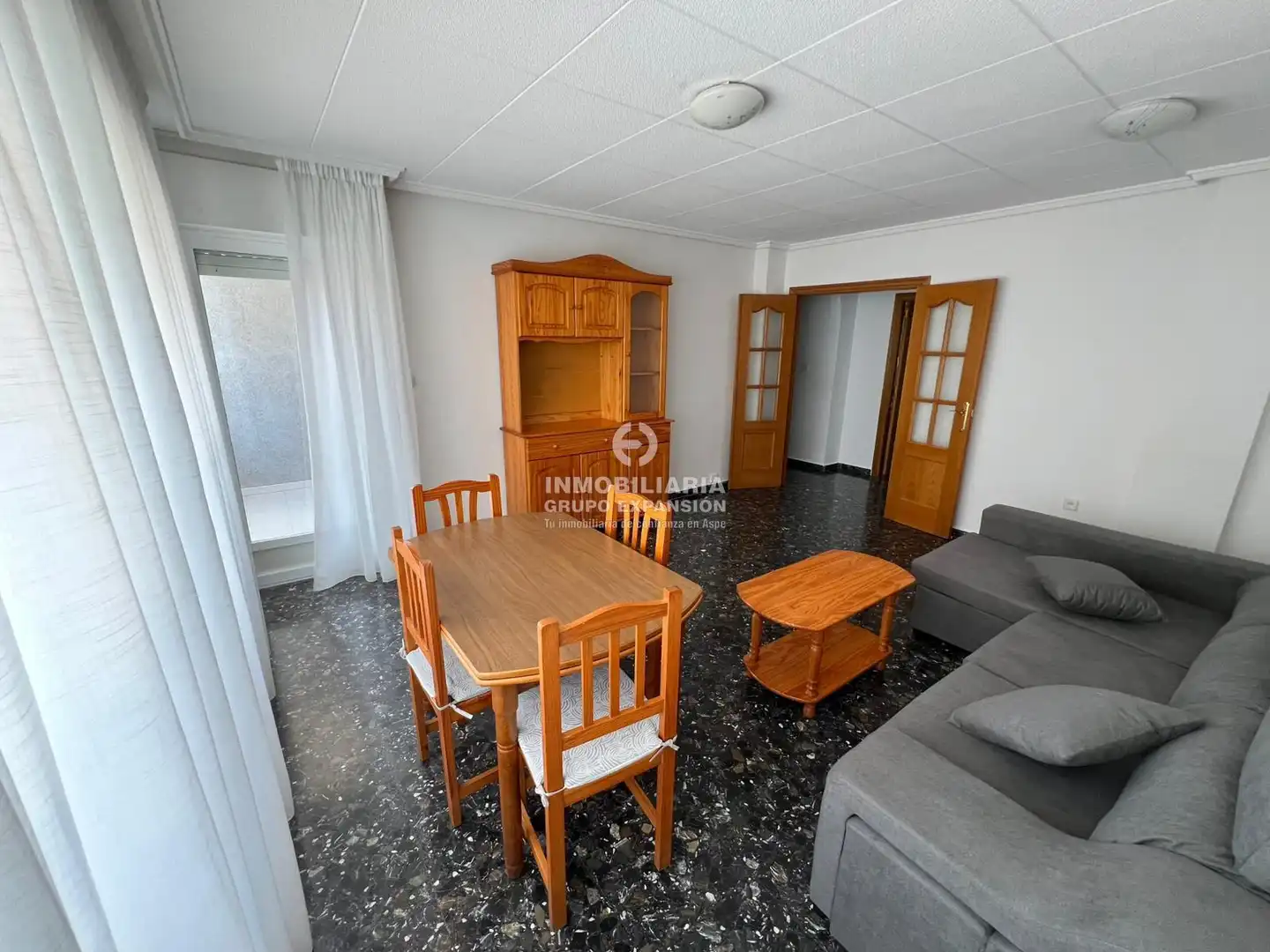 Living room of Flat for rent in Aspe  with Terrace, Balcony and Community pool