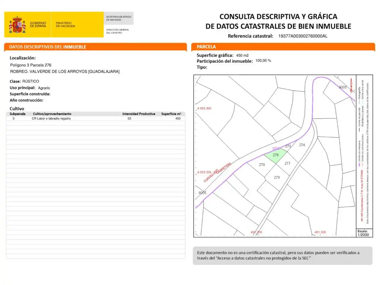 Rustikales Grundstück zum Verkauf in Calle carretera tamajon, imagen 5