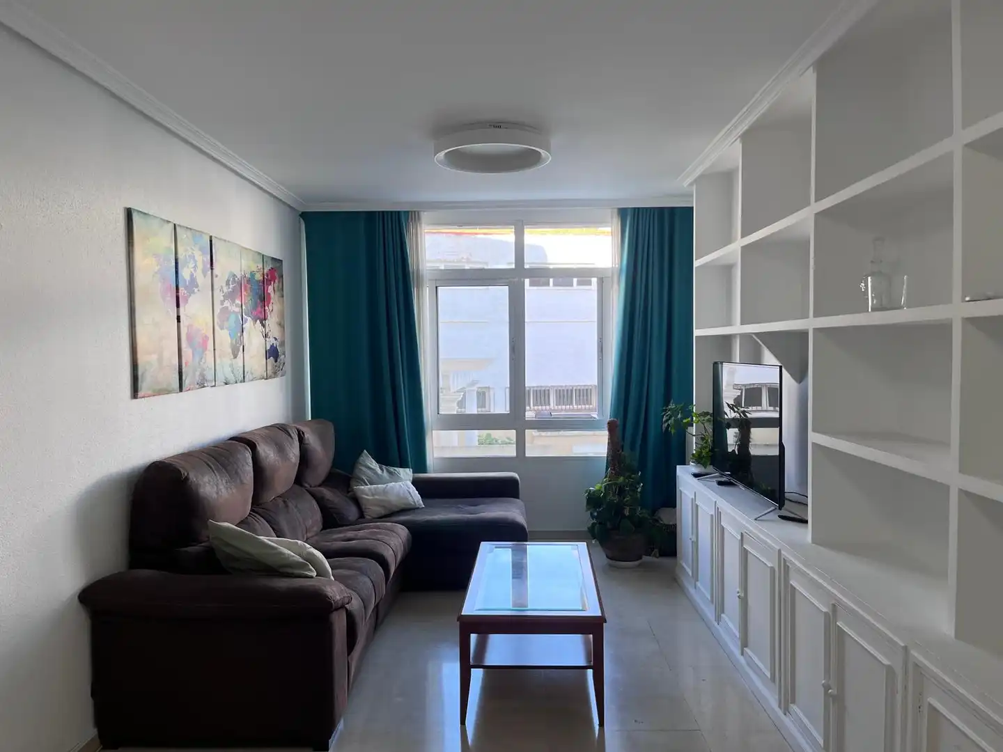 Sala de estar de Apartamento de alquiler en Ciudad Real con Aire acondicionado, Calefacción y Amueblado