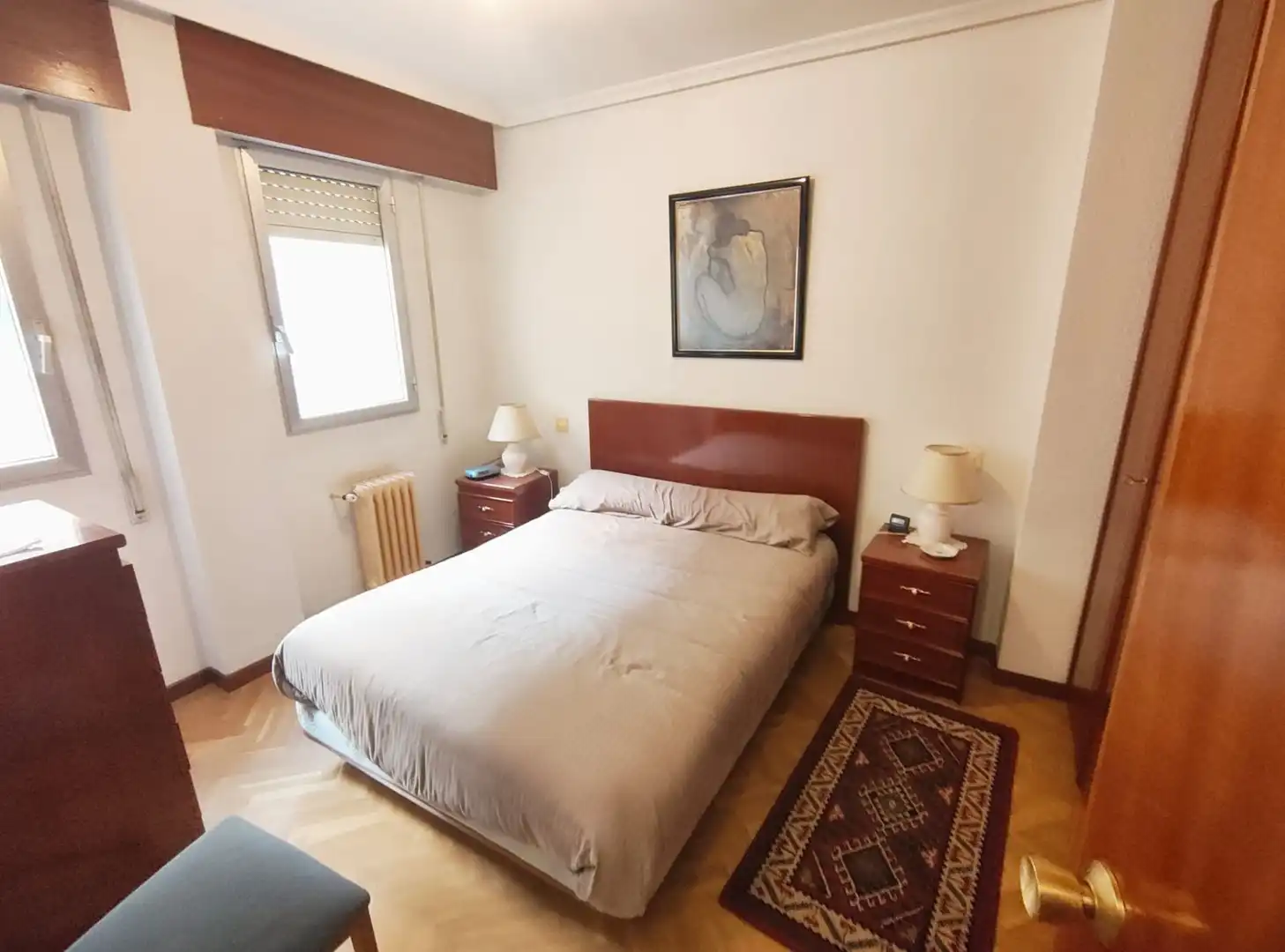 Schlafzimmer von Wohnung zum Verkauf in Valladolid mit Heizung, Terrasse und Möbliert