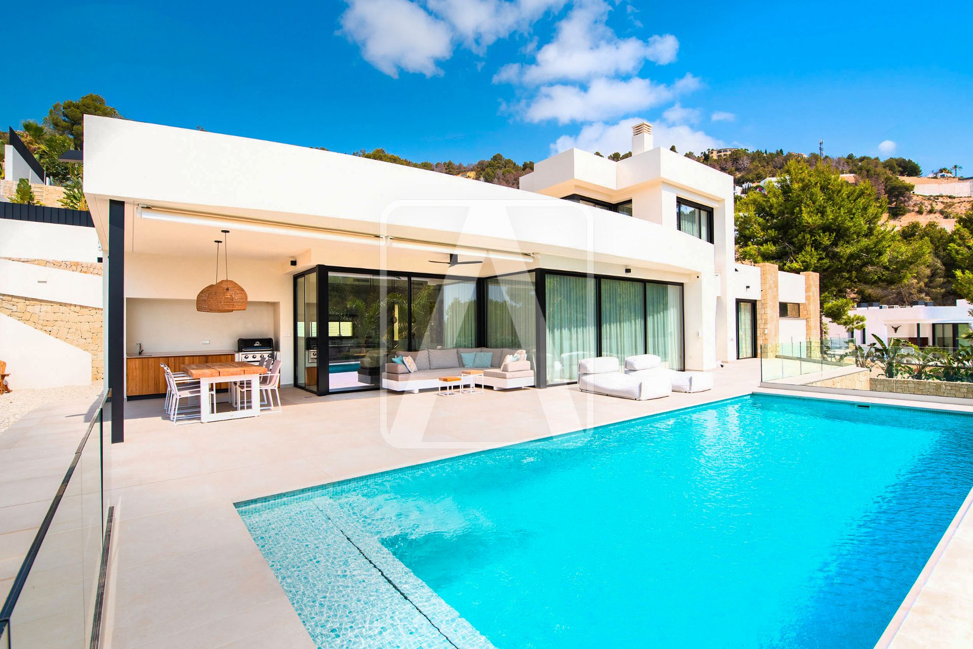 Exterior view of Houses for sale in Benissa  with Air Conditioner, Heating and Private garden