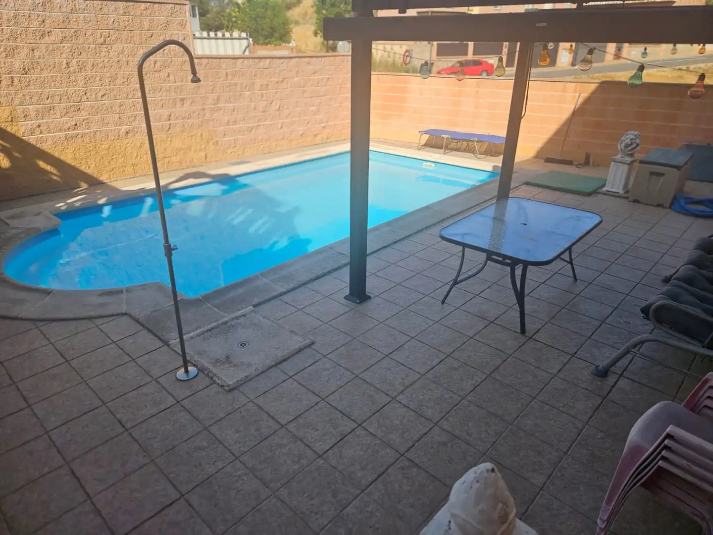Swimming pool of Houses for sale in Villanueva de la Torre  with Air Conditioner, Heating and Private garden