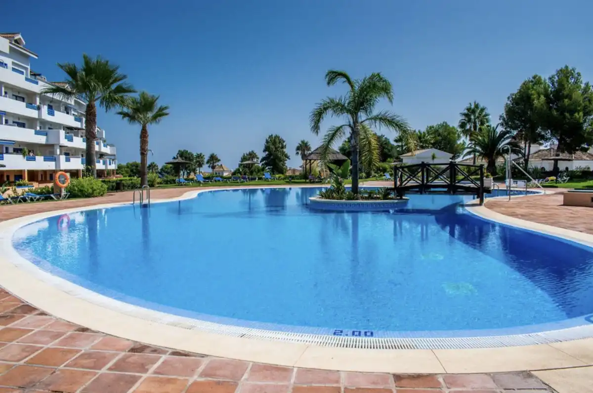 Swimming pool of Duplexes for sale in Manilva  with Air Conditioner, Terrace and Community pool