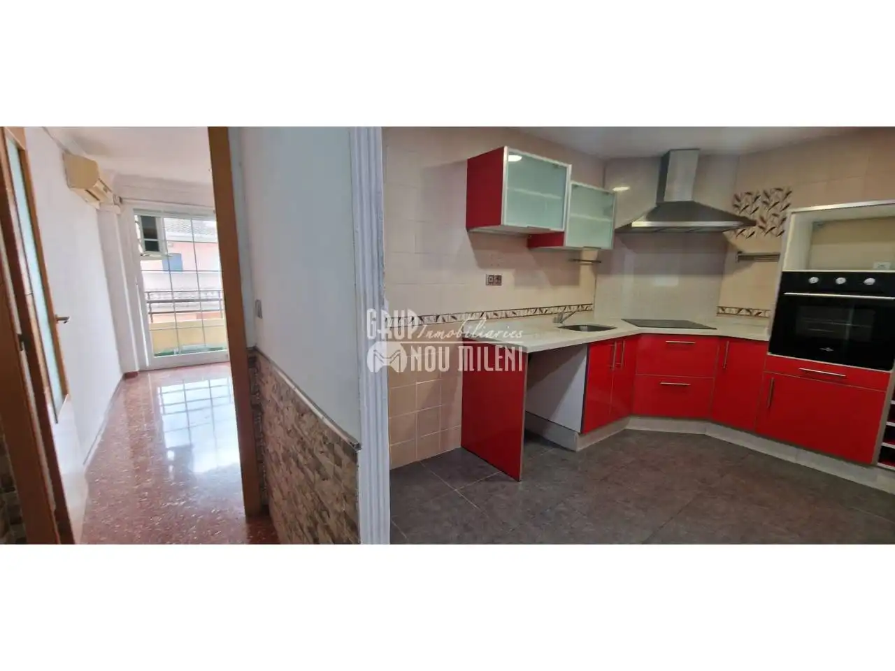 Cocina de Piso de alquiler en Benifaió con Balcón