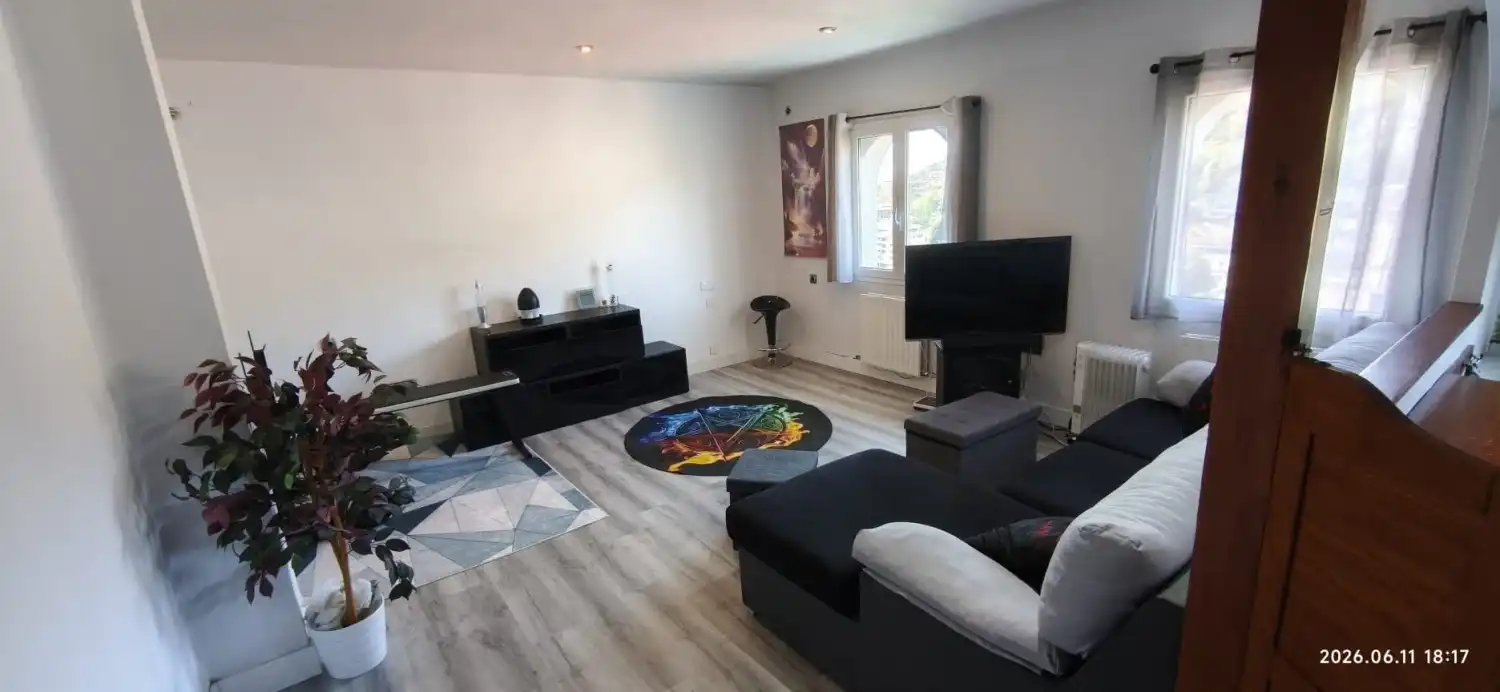 Sala de estar de Piso de alquiler en Donostia - San Sebastián  con Amueblado