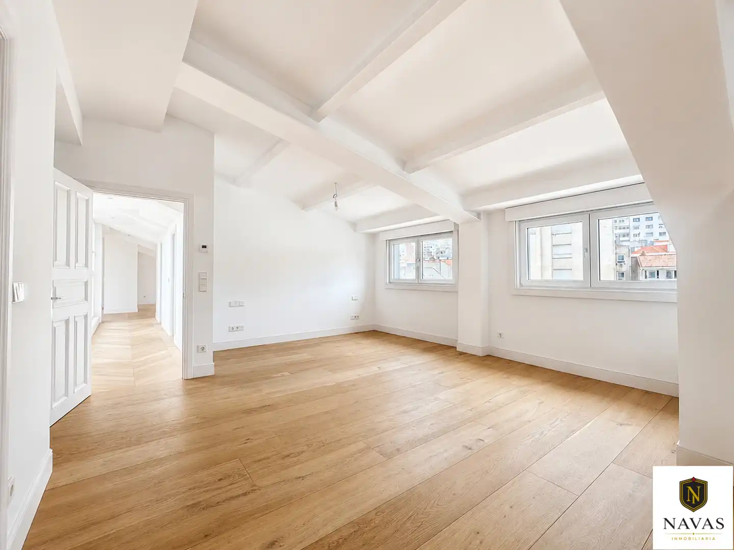 Living room of Attic for sale in Vigo   with Air Conditioner, Heating and Parquet flooring