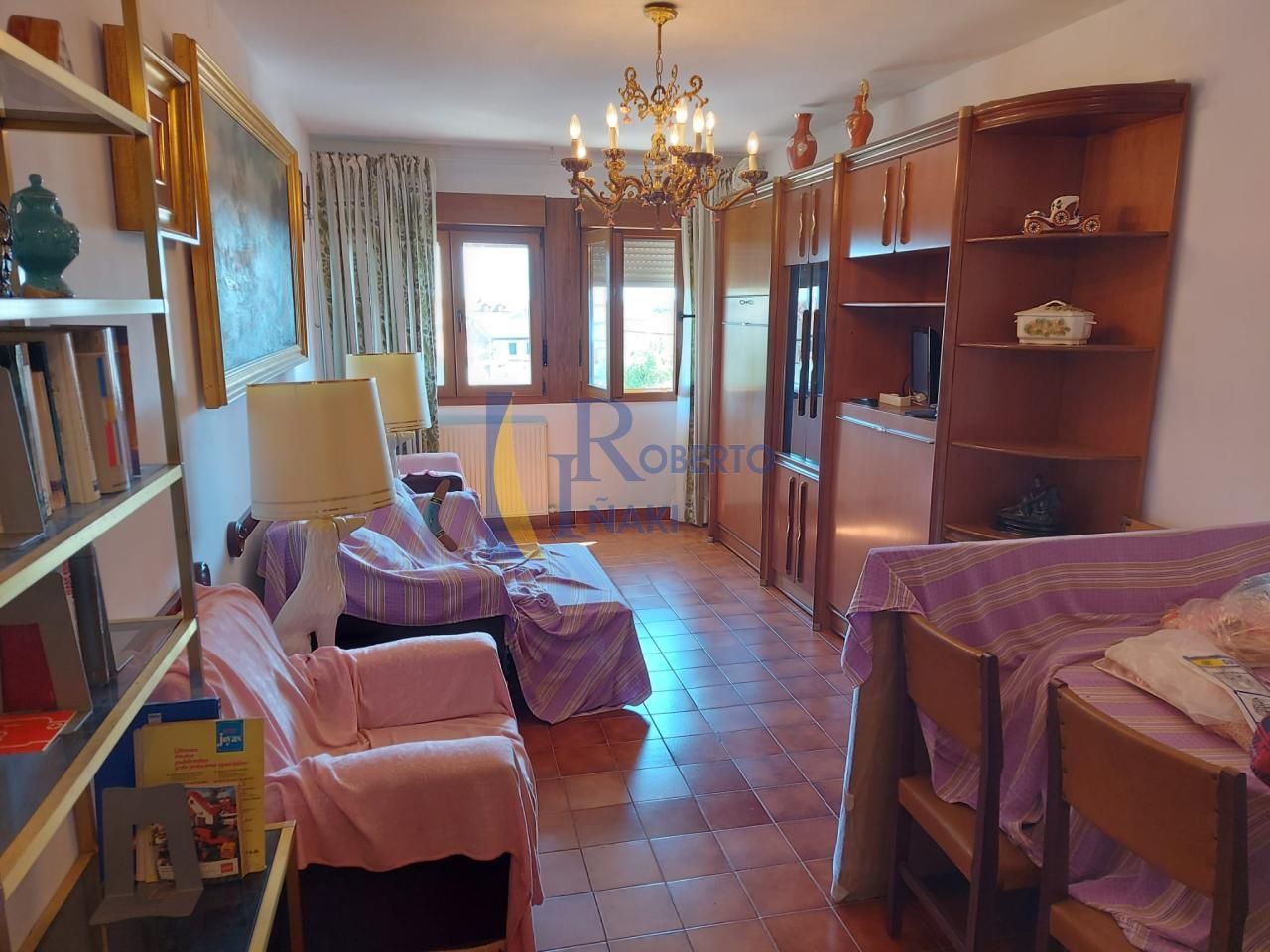 Living room of Flat for sale in Villamañán  with Heating, Storage room and Swimming Pool