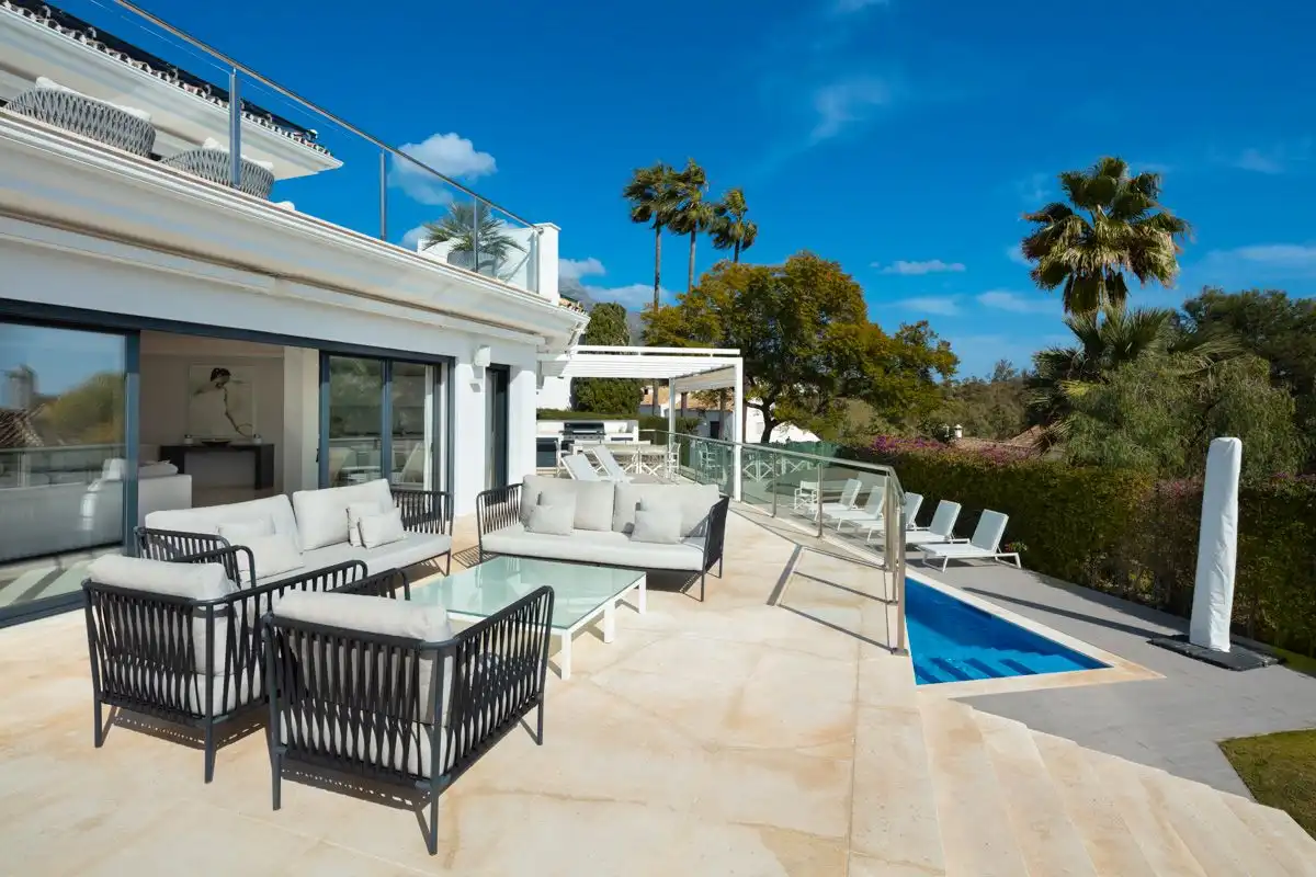 Terraza de Casa o chalet en venta en Marbella con Aire acondicionado, Parquet y Terraza