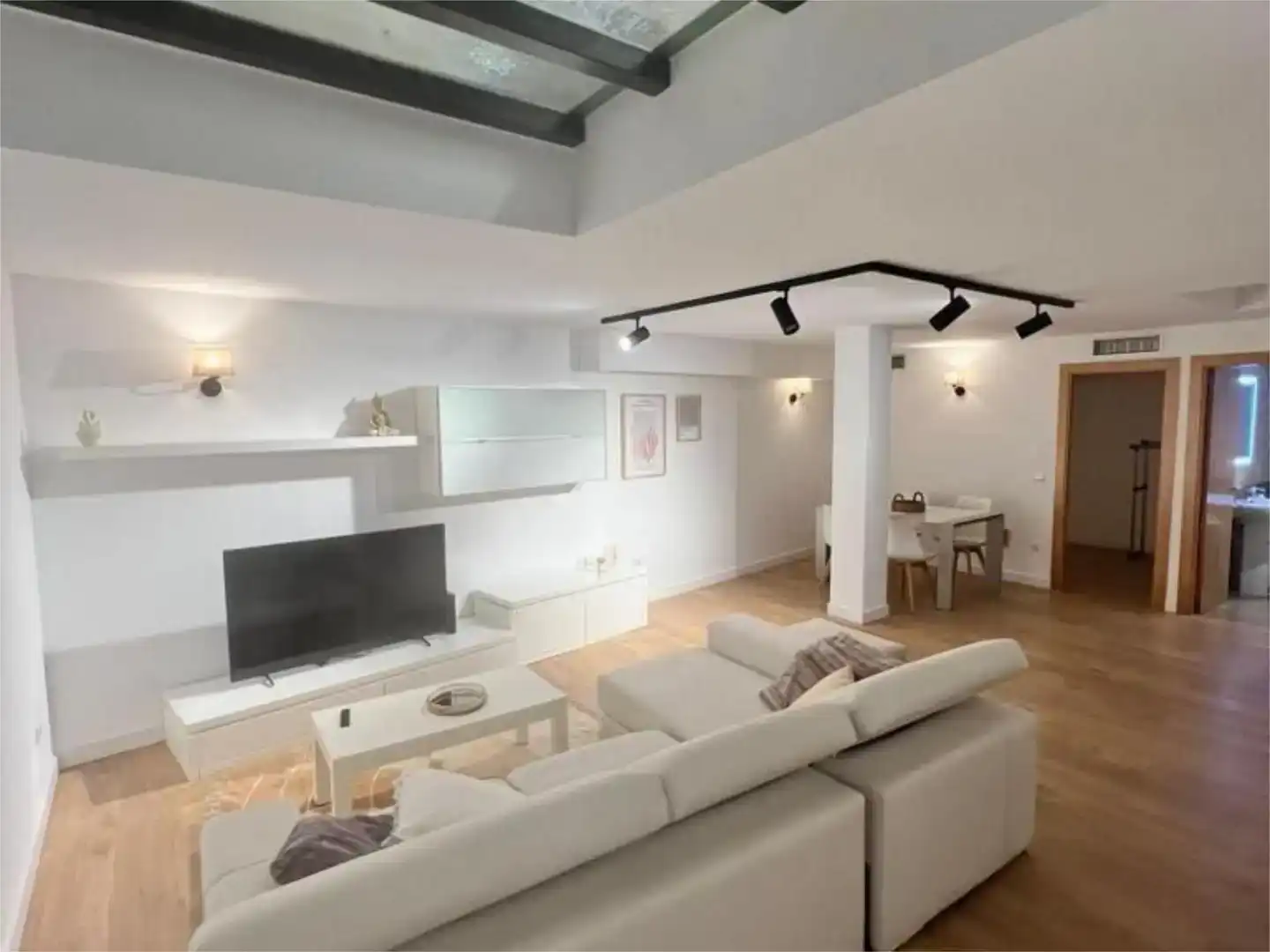 Living room of Flat for rent in Alella  with Air Conditioner