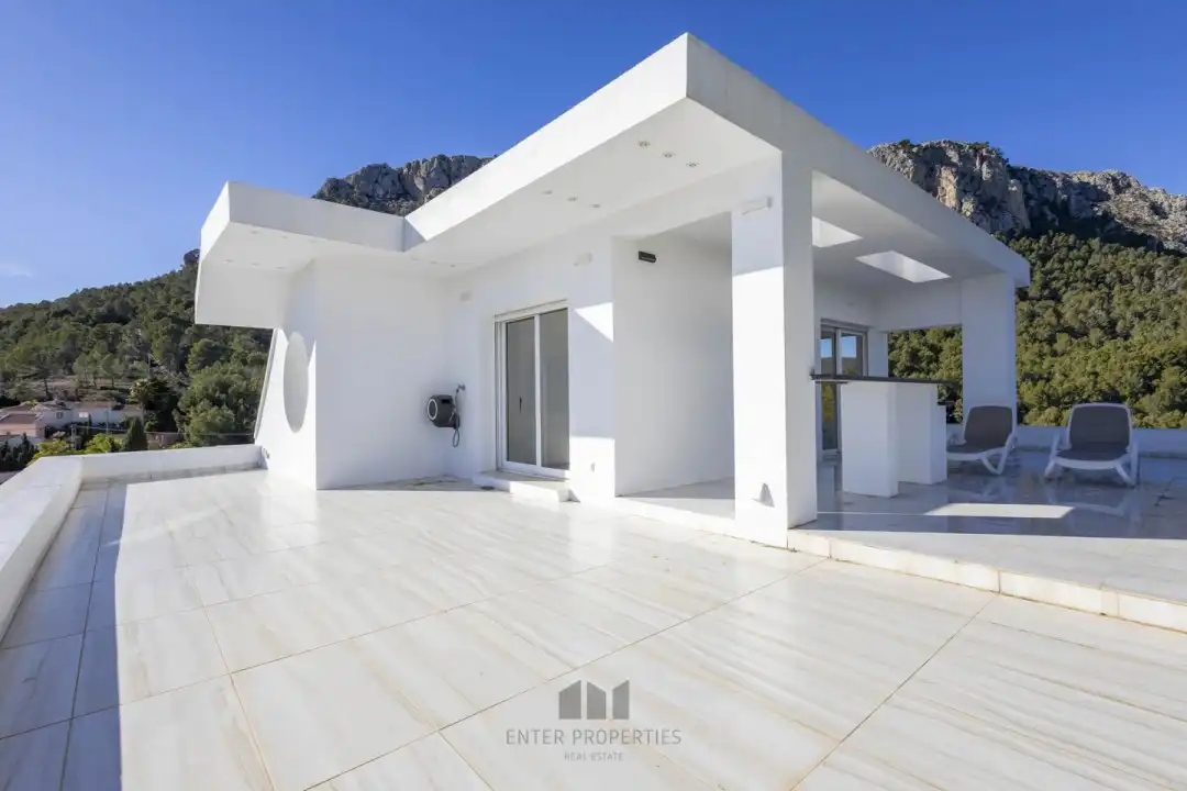 Terrace of Flat for rent in Calpe / Calp  with Air Conditioner, Heating and Terrace