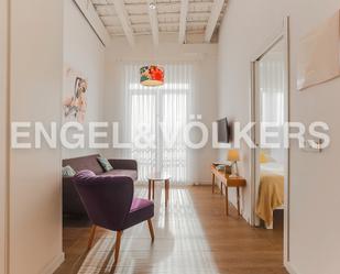 Living room of Apartment to rent in  Valencia Capital  with Air Conditioner, Furnished and Balcony