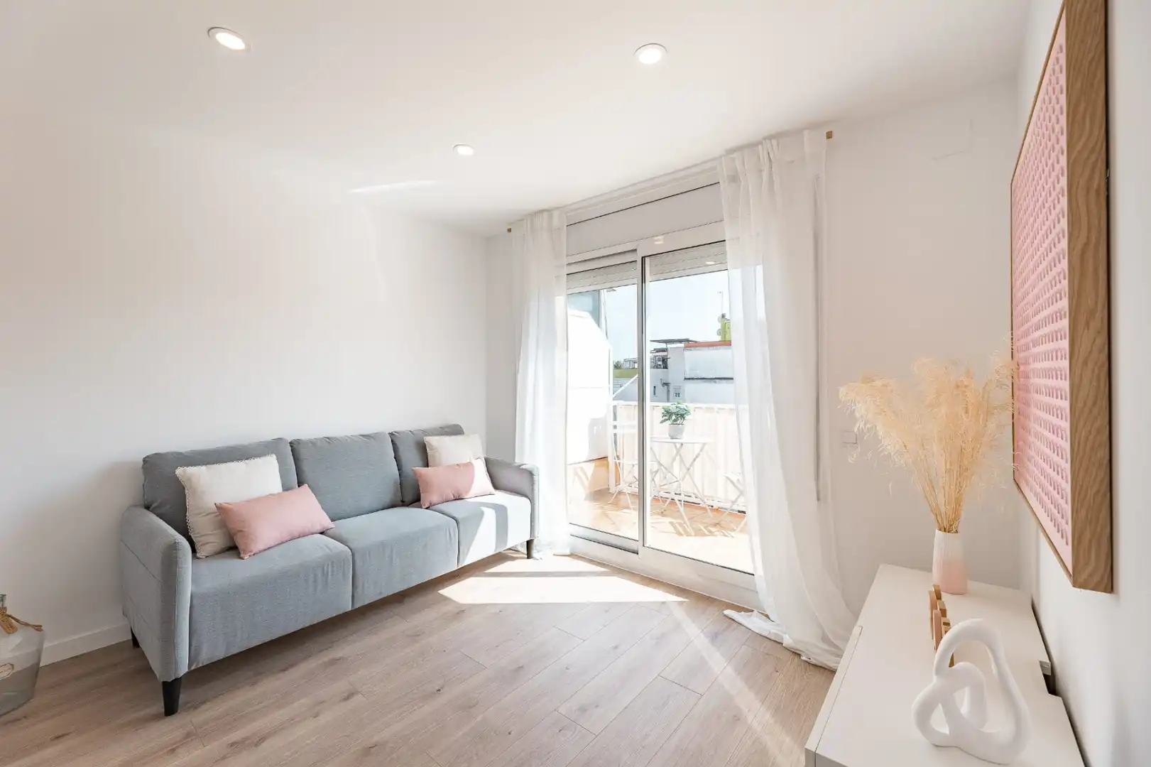 Sala d'estar de Àtic en venda en Rubí amb Aire condicionat, Calefacció i Parquet