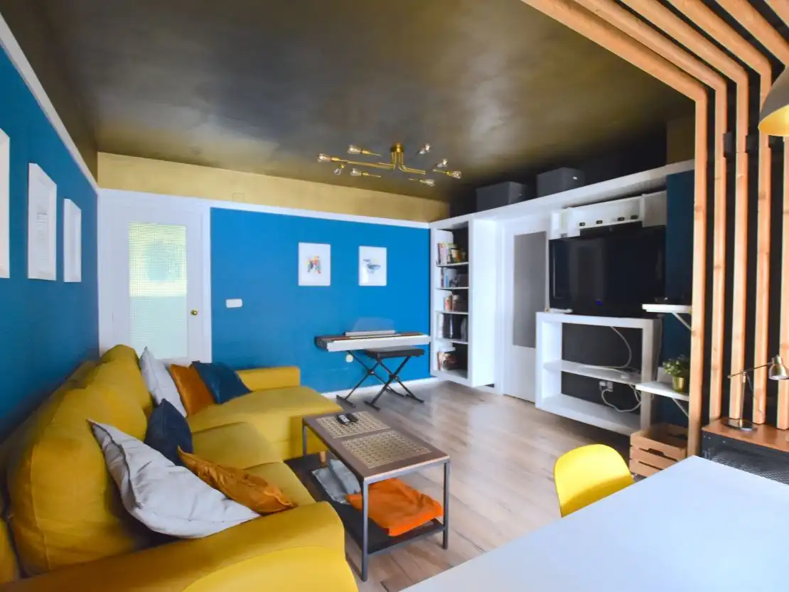 Sala d'estar de Pis en venda en Málaga Capital amb Aire condicionat, Terrassa i Piscina