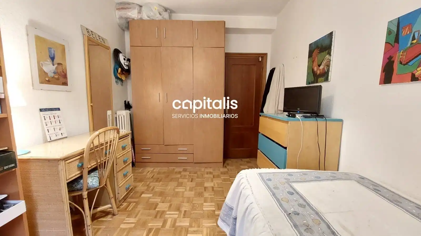 Schlafzimmer von Wohnung zum Verkauf in Madrid mit Klimaanlage, Heizung und Abstellraum