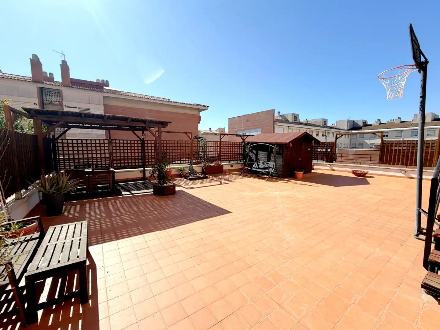 Terrace of Flat for sale in Sant Feliu de Llobregat  with Air Conditioner, Heating and Parquet flooring