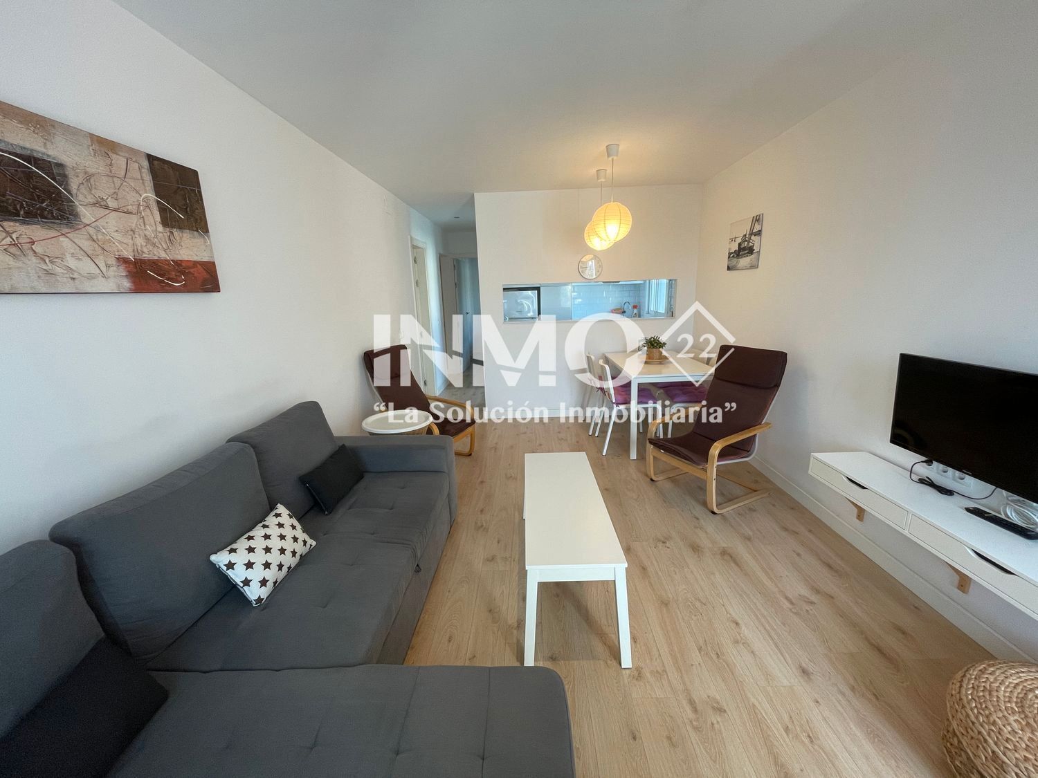 Living room of Apartment for sale in Cambrils  with Air Conditioner, Parquet flooring and Terrace