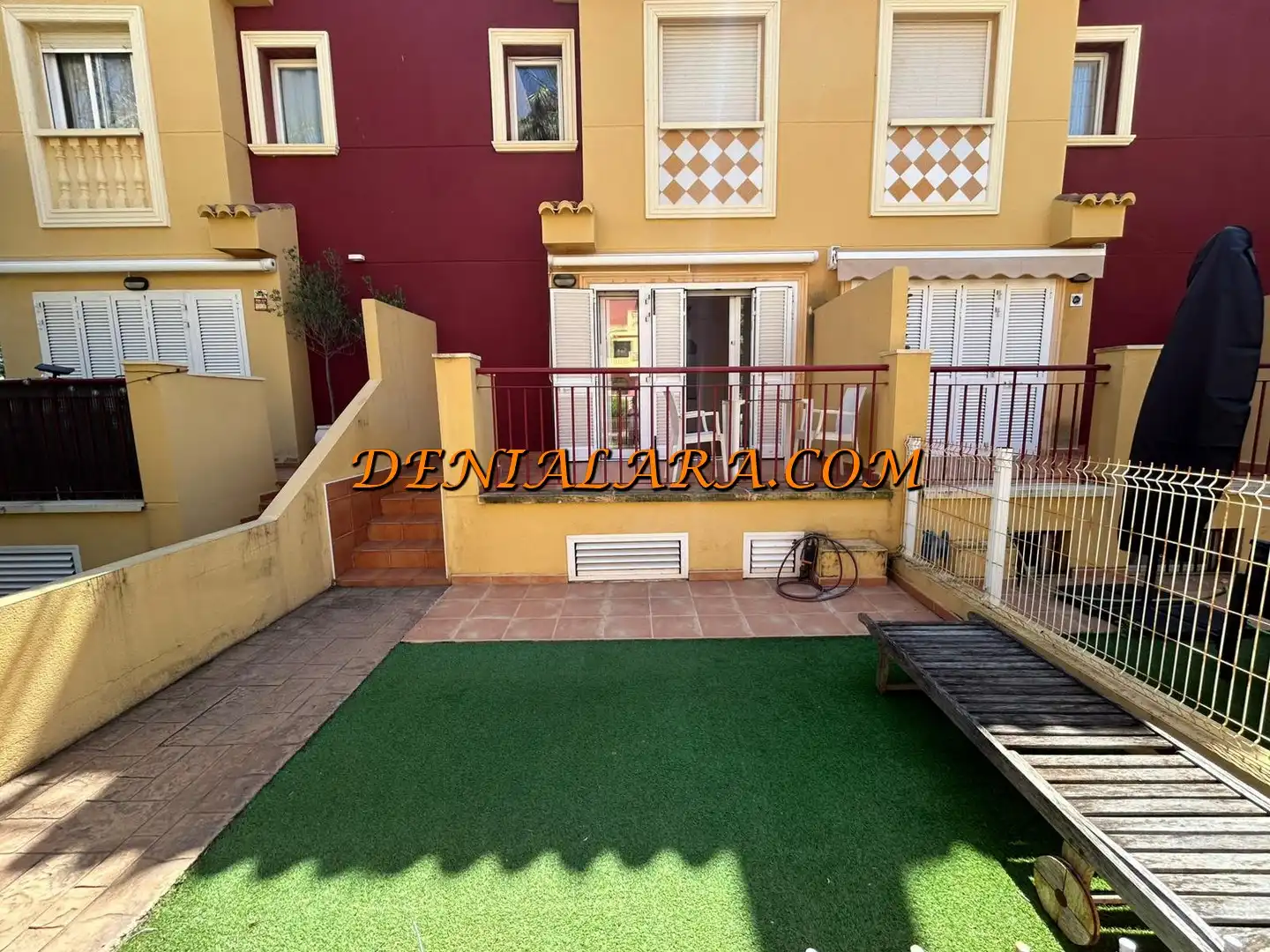 Garten von Einfamilien-Reihenhaus zur Miete in Dénia mit Klimaanlage, Privatgarten und Terrasse