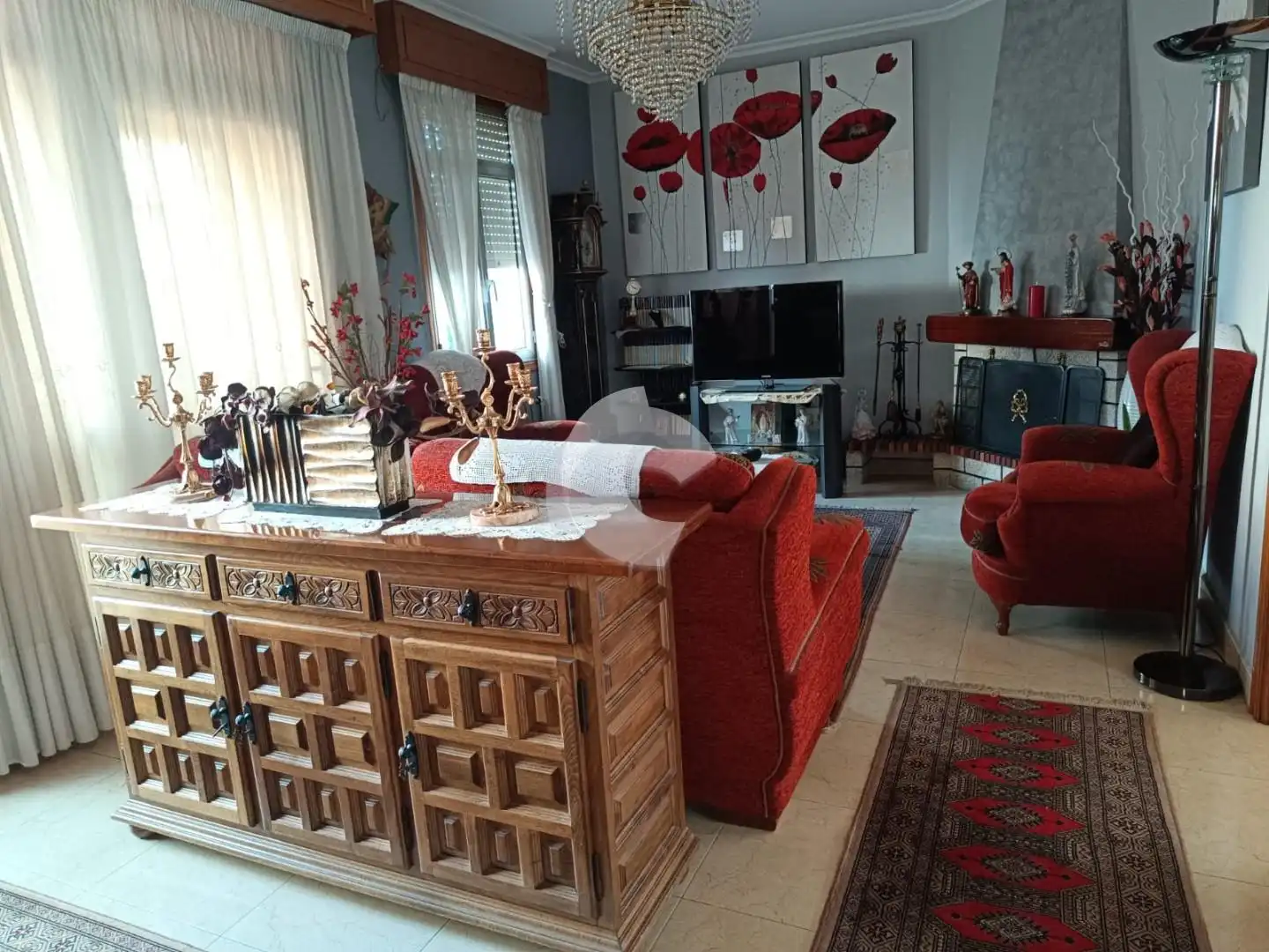 Living room of Detached homes for sale in Ourense Capital   with Heating and Balcony