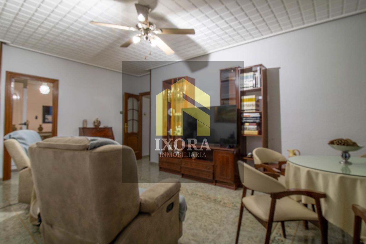 Living room of Flat for sale in Linares  with Air Conditioner, Terrace and Furnished