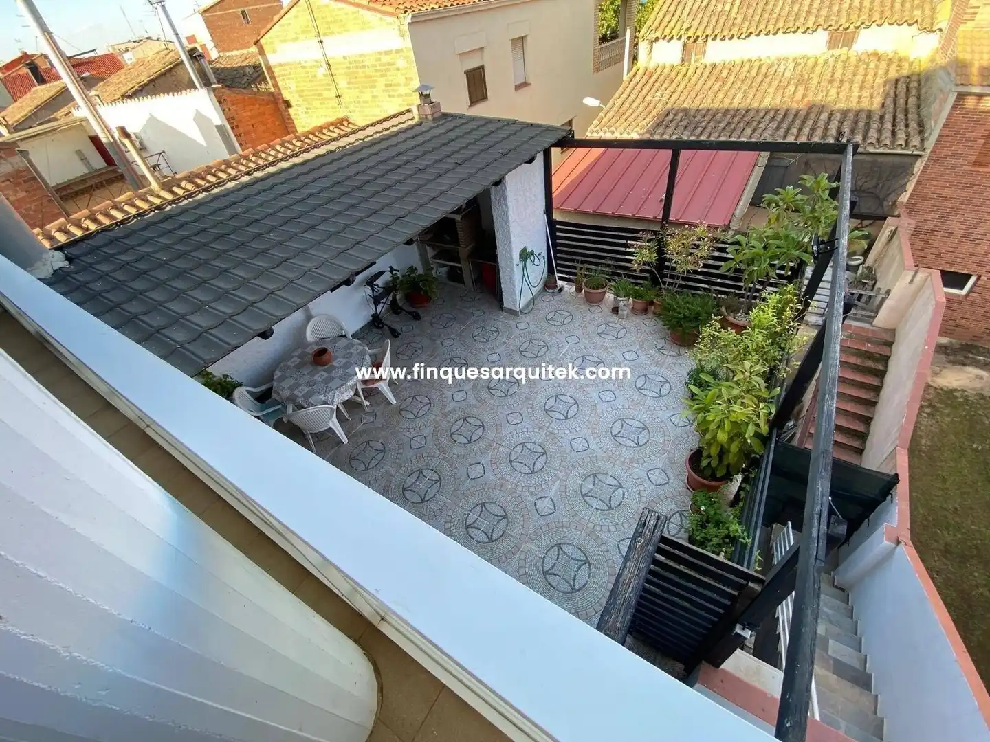 Terrassa de Casa o xalet en venda en Rosselló amb Aire condicionat, Jardí privat i Terrassa