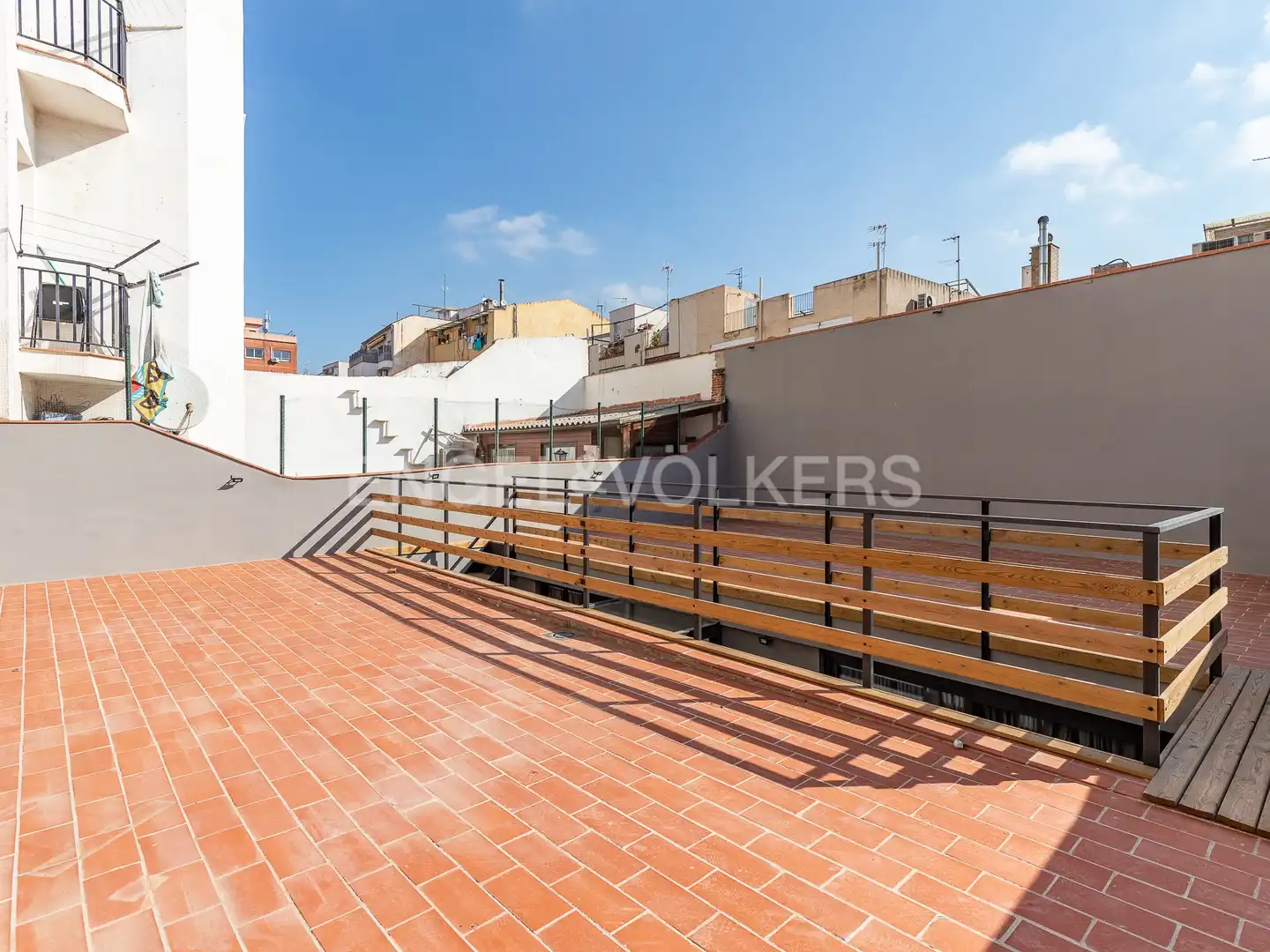 Terraza de Piso de alquiler en Barcelona con Aire acondicionado, Calefacción y Parquet