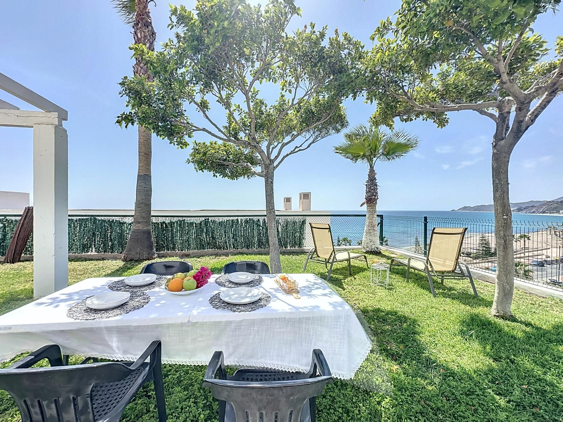 Terraza de Casa adosada en venta en Mojácar con Aire acondicionado, Jardín privado y Terraza