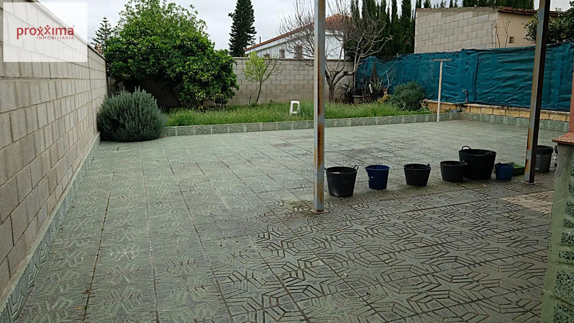 Terrassa de Casa o xalet en venda en Dos Hermanas amb Aire condicionat, Calefacció i Jardí privat