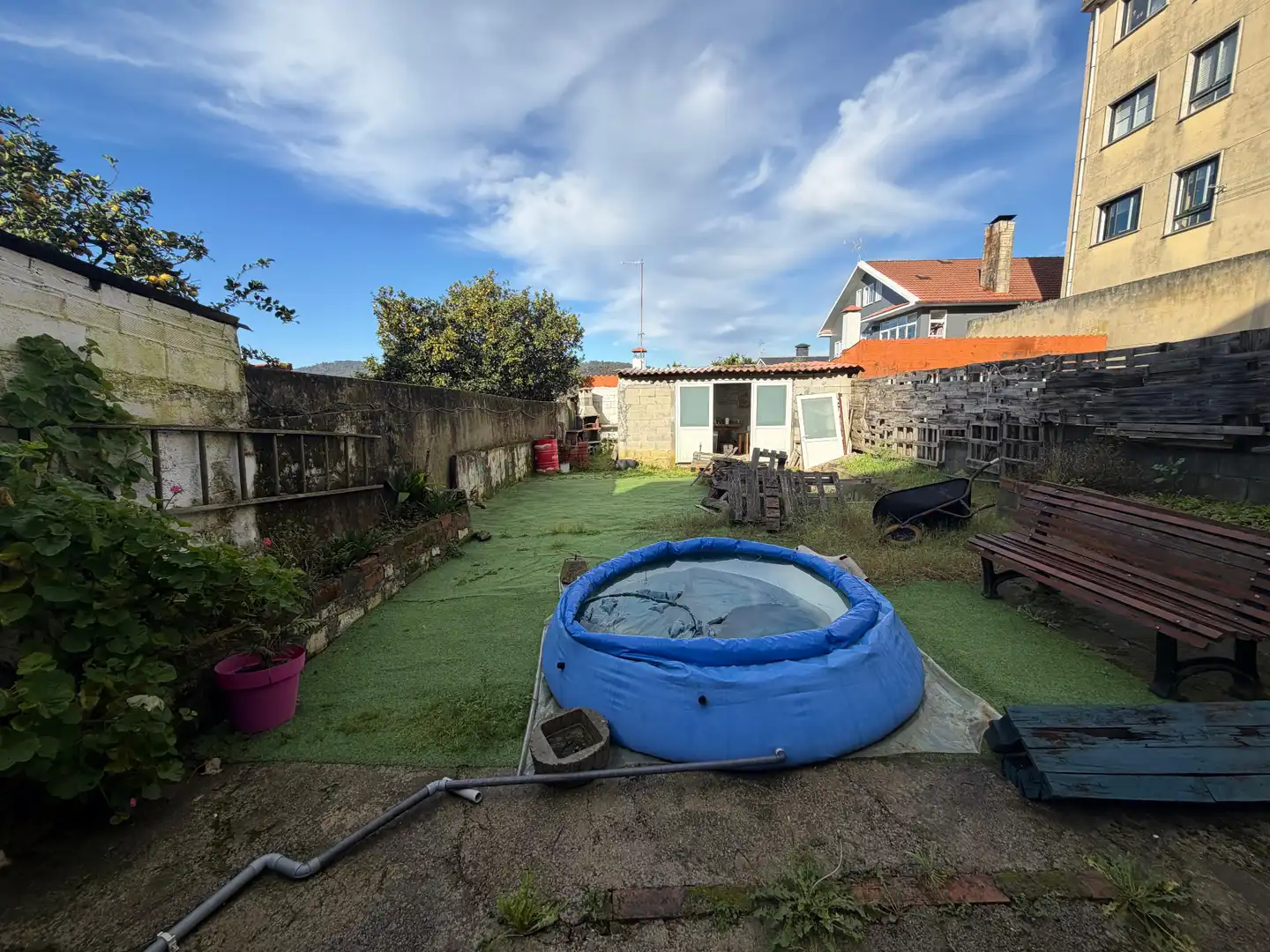 Jardín de Casa adosada en venta en Ferrol