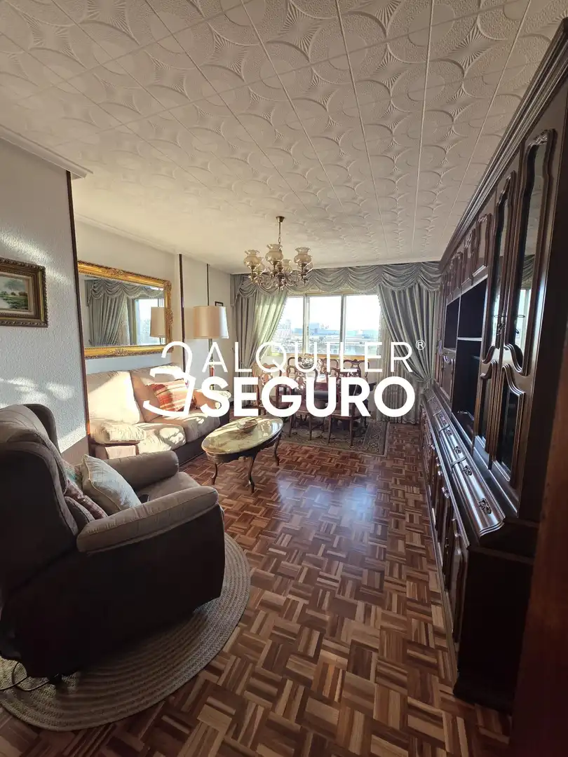 Living room of Flat for rent in Burgos  with Heating, Terrace and Furnished