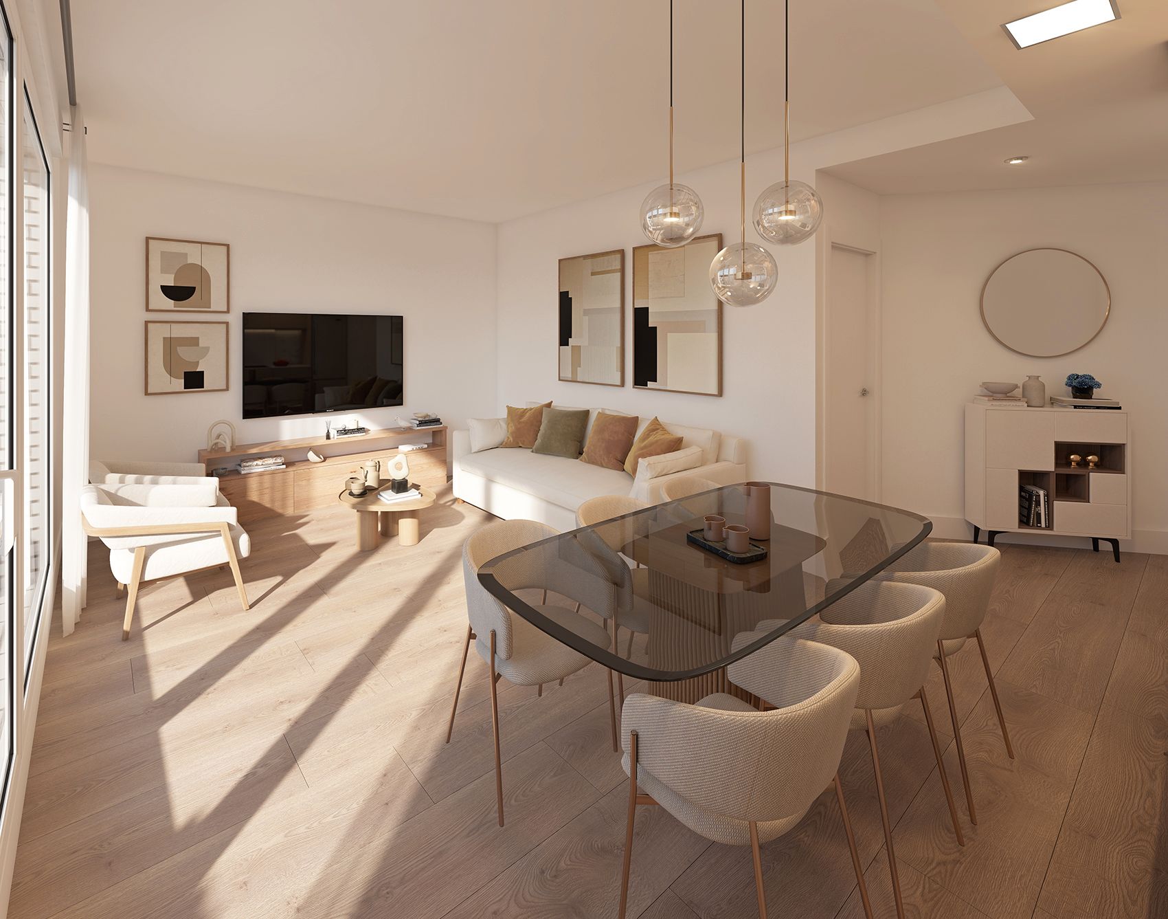 Living room of Flat for sale in  Madrid Capital  with Terrace