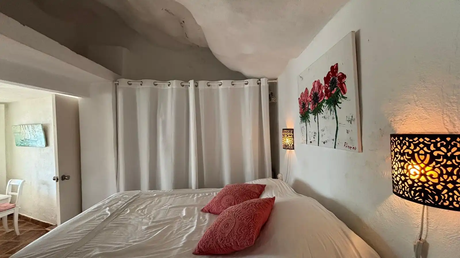 Schlafzimmer von Einfamilien-Reihenhaus zum Verkauf in Cartagena mit Klimaanlage, Heizung und Terrasse