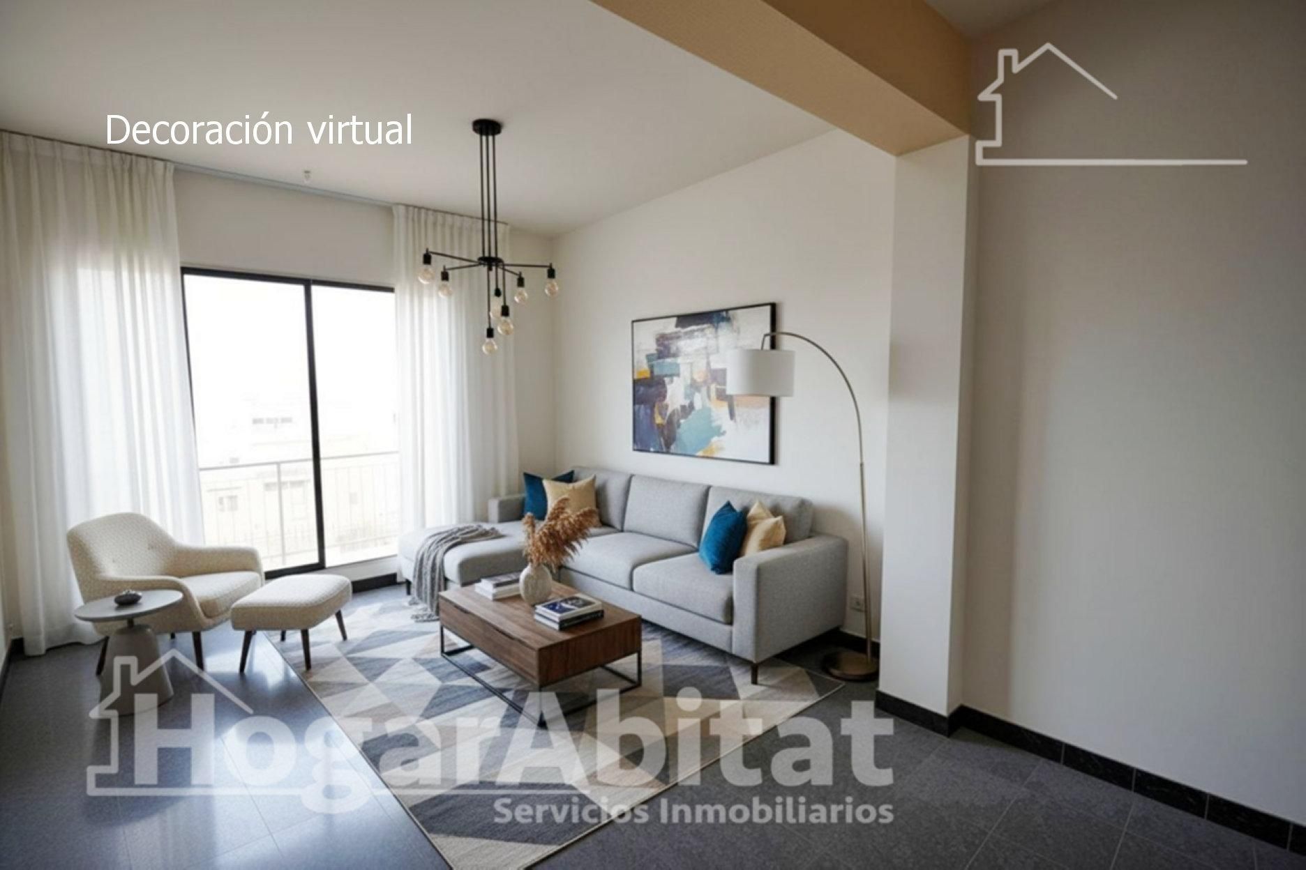 Sala d'estar de Pis en venda en Burriana / Borriana amb Terrassa