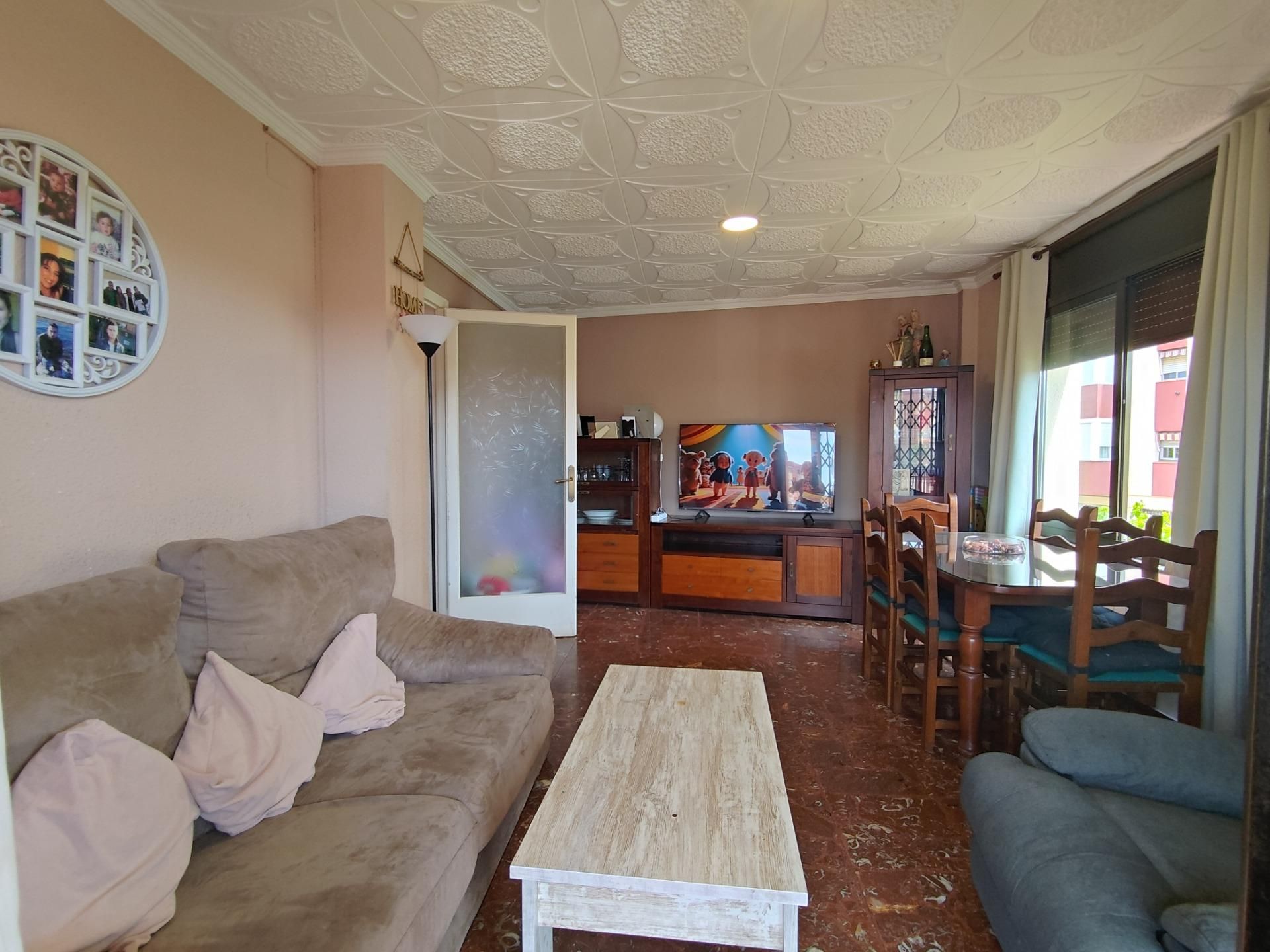 Living room of Flat for sale in  Tarragona Capital  with Heating, Private garden and Terrace
