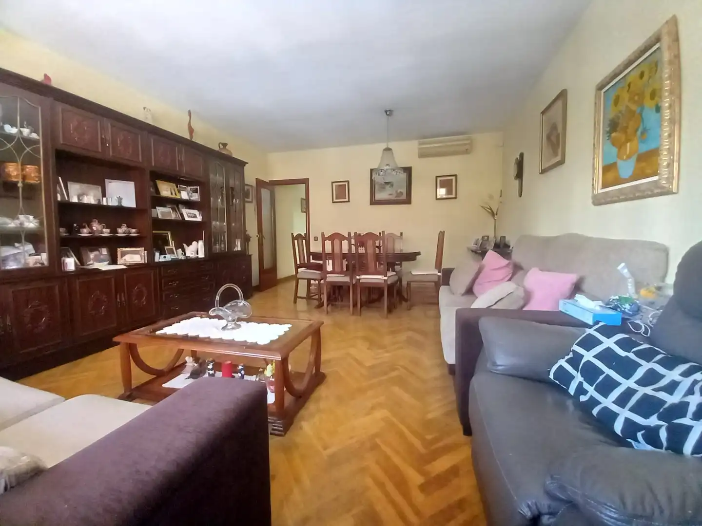 Wohnzimmer von Wohnung zum Verkauf in Badalona mit Klimaanlage, Heizung und Terrasse