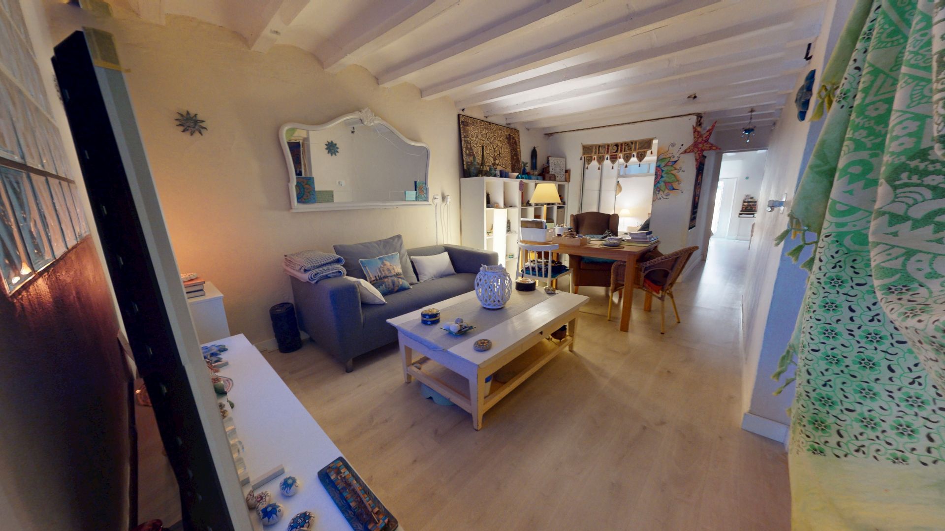 Living room of Flat for sale in Alcoy / Alcoi  with Parquet flooring, Furnished and Washing machine