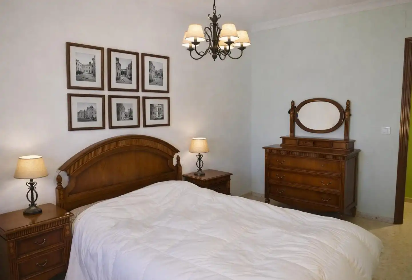 Bedroom of Flat for sale in Fuente de Cantos  with Air Conditioner, Furnished and Balcony