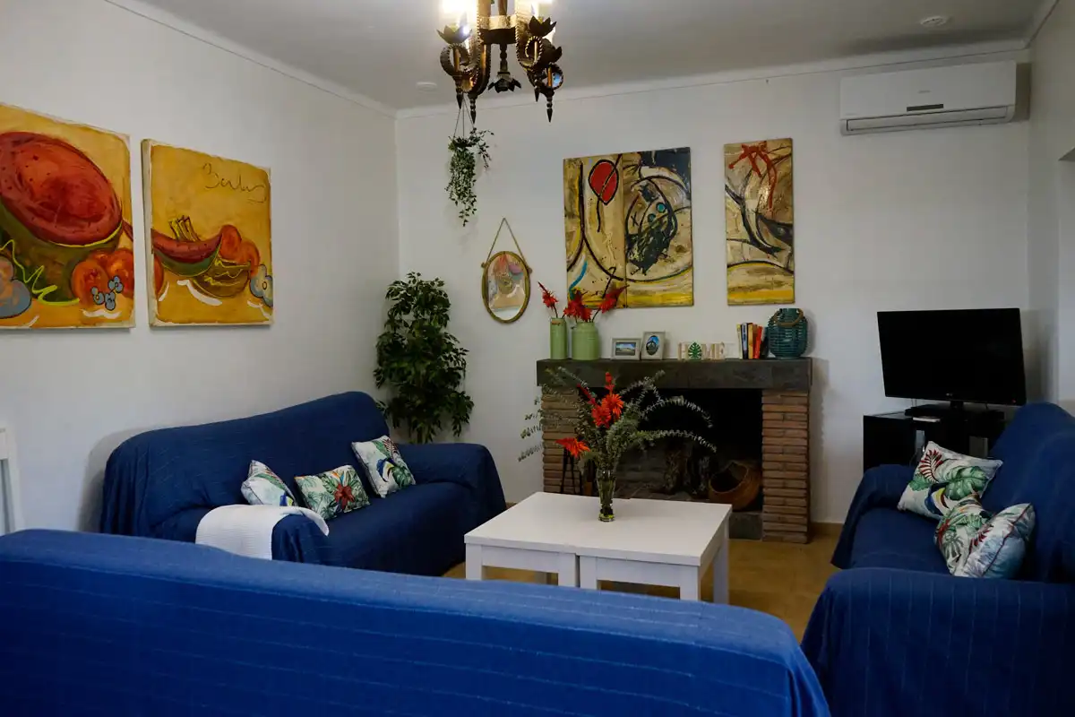 Living room of Houses for rent in El Bosque  with Air Conditioner, Private garden and Terrace
