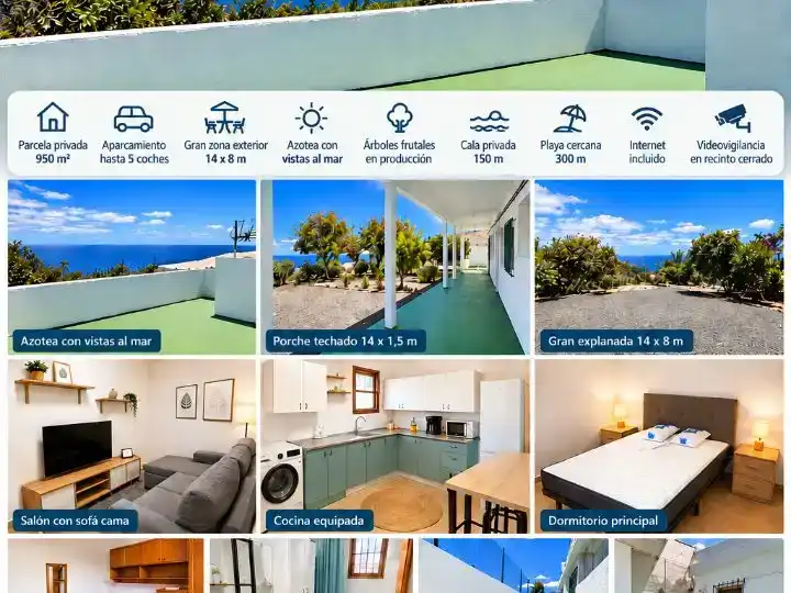 Vista exterior de Casa o chalet en venta en Puntallana con Jardín privado, Amueblado y Balcón