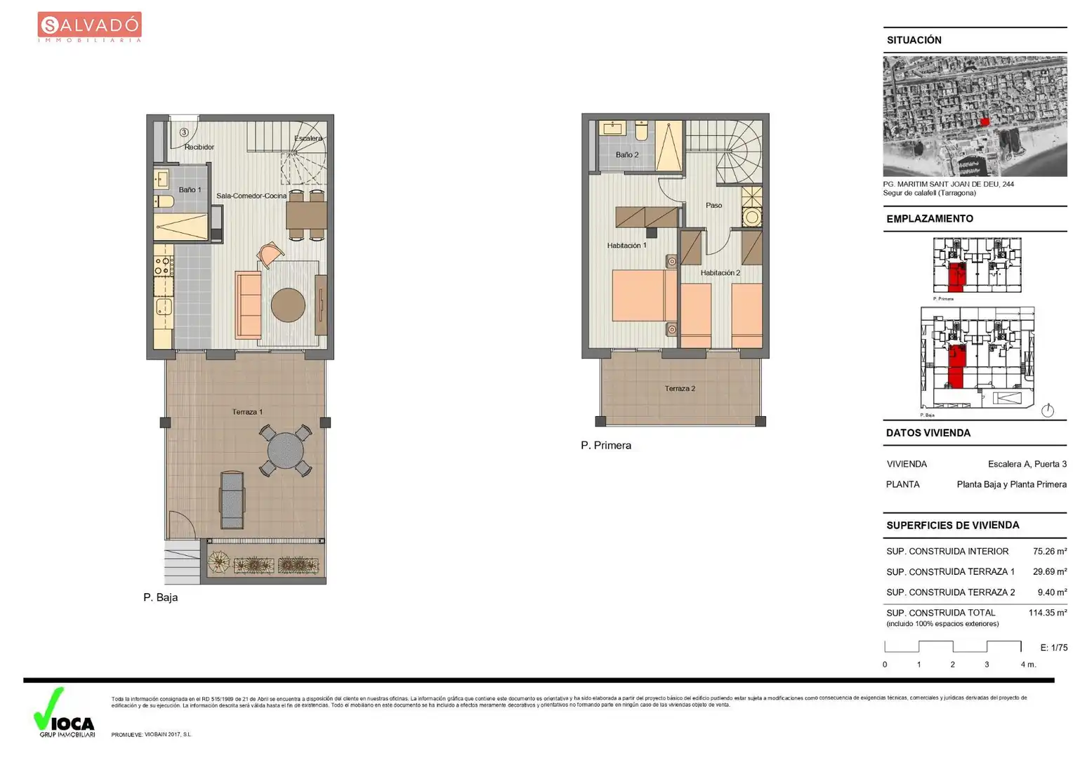 Flat for sale in Calafell  with Air Conditioner, Heating and Terrace