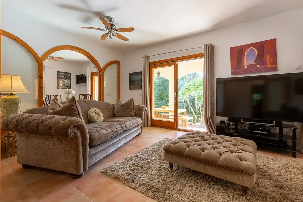 Sala d'estar de Casa o xalet en venda en Sa Pobla amb Aire condicionat, Jardí privat i Terrassa