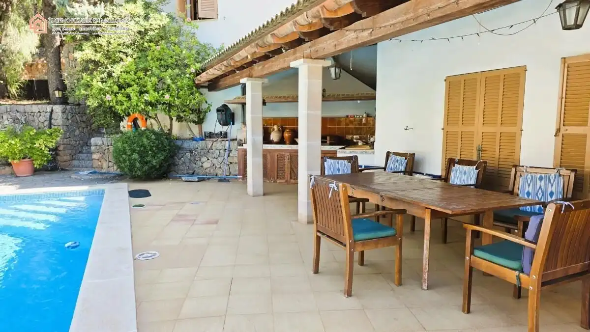 Terrassa de Finca rústica en venda en Sóller amb Aire condicionat, Calefacció i Jardí privat
