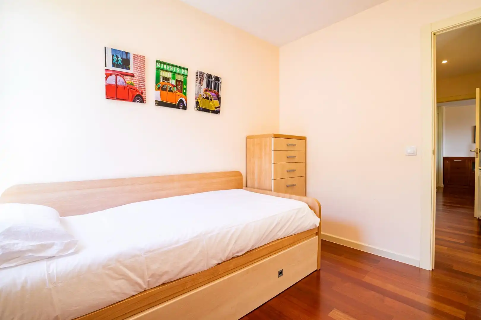 Schlafzimmer von Wohnung zum Verkauf in Sabiñánigo mit Heizung, Parkett und Terrasse