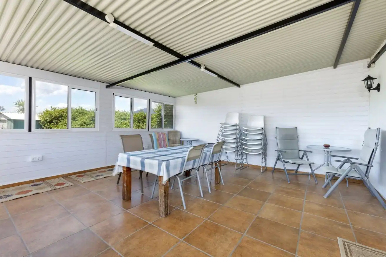 Terrasse von Country house zum Verkauf in Pizarra mit Klimaanlage, Heizung und Privatgarten