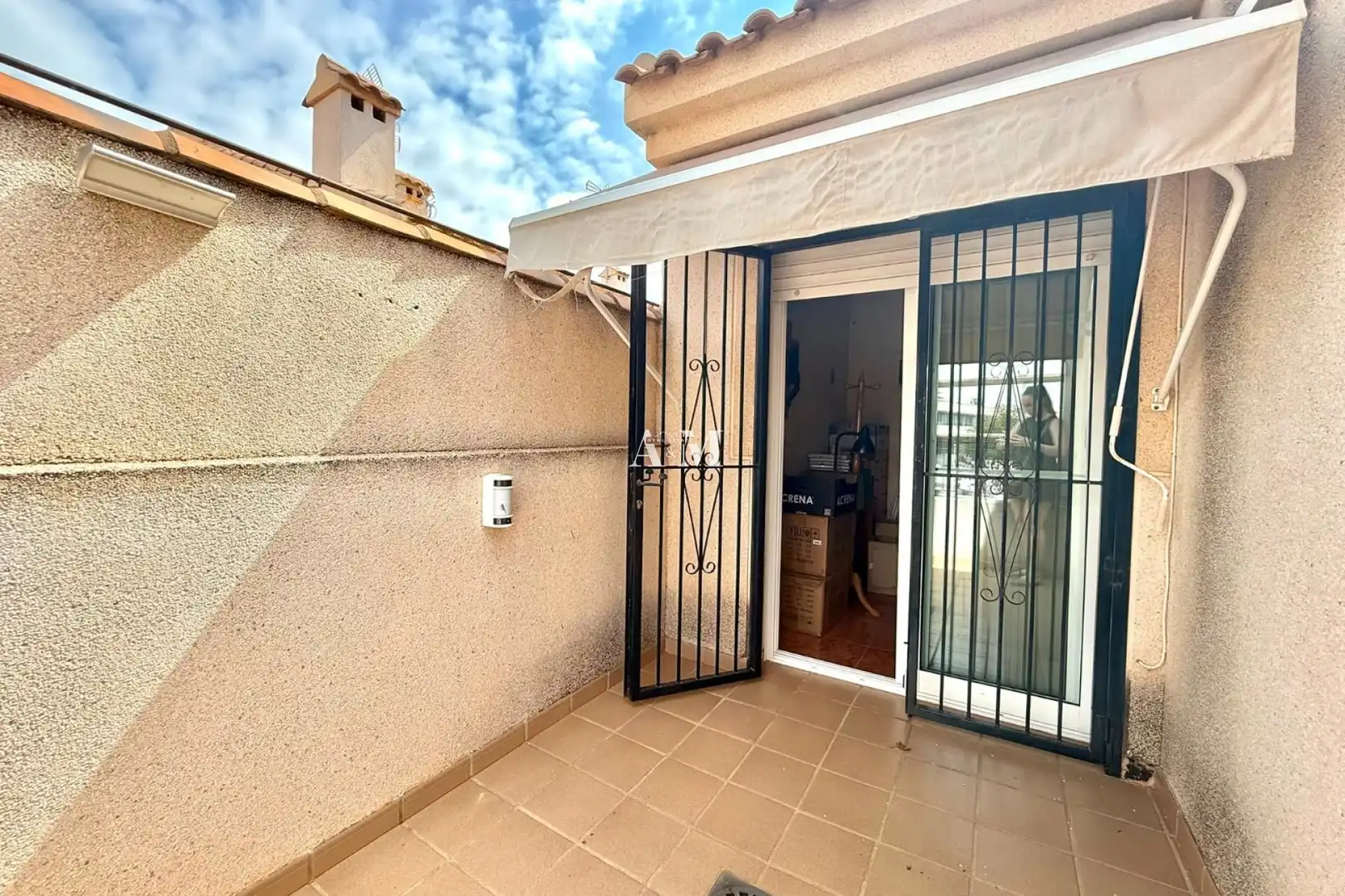 Terrassa de Casa adosada en venda en San Javier amb Aire condicionat, Calefacció i Jardí privat