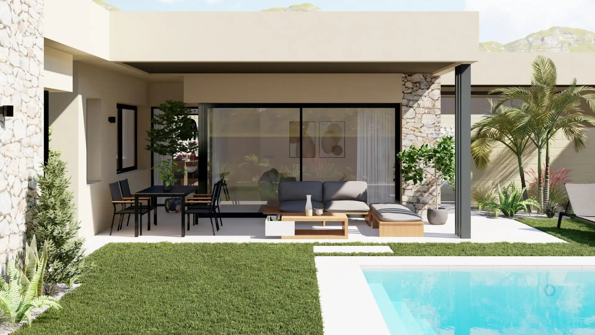 Chalet con piscina en venta en Campo de Murcia, imagen 2
